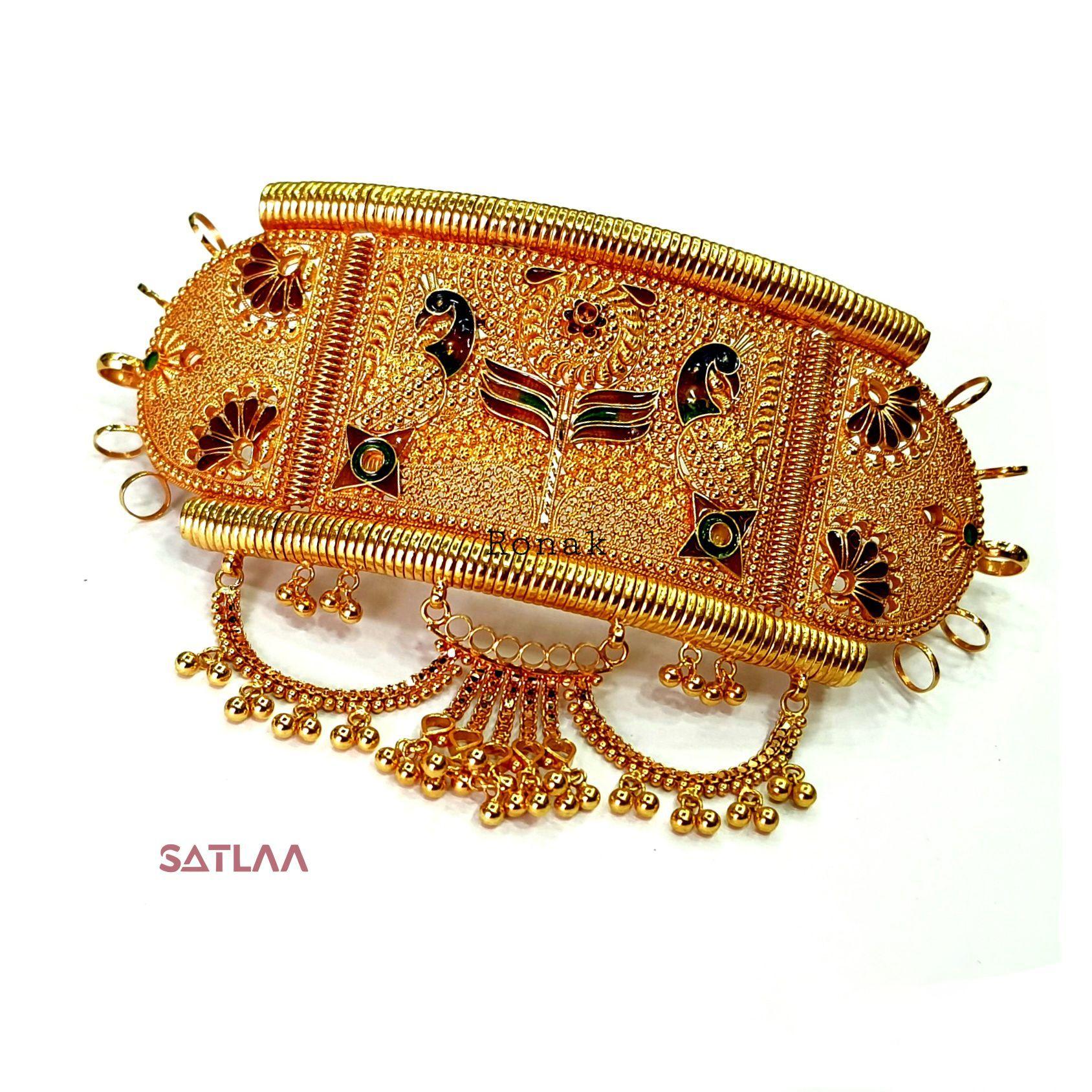 New and Latest Design of Satlaa Desi Indian Rajasthani Gold Baajubandh 