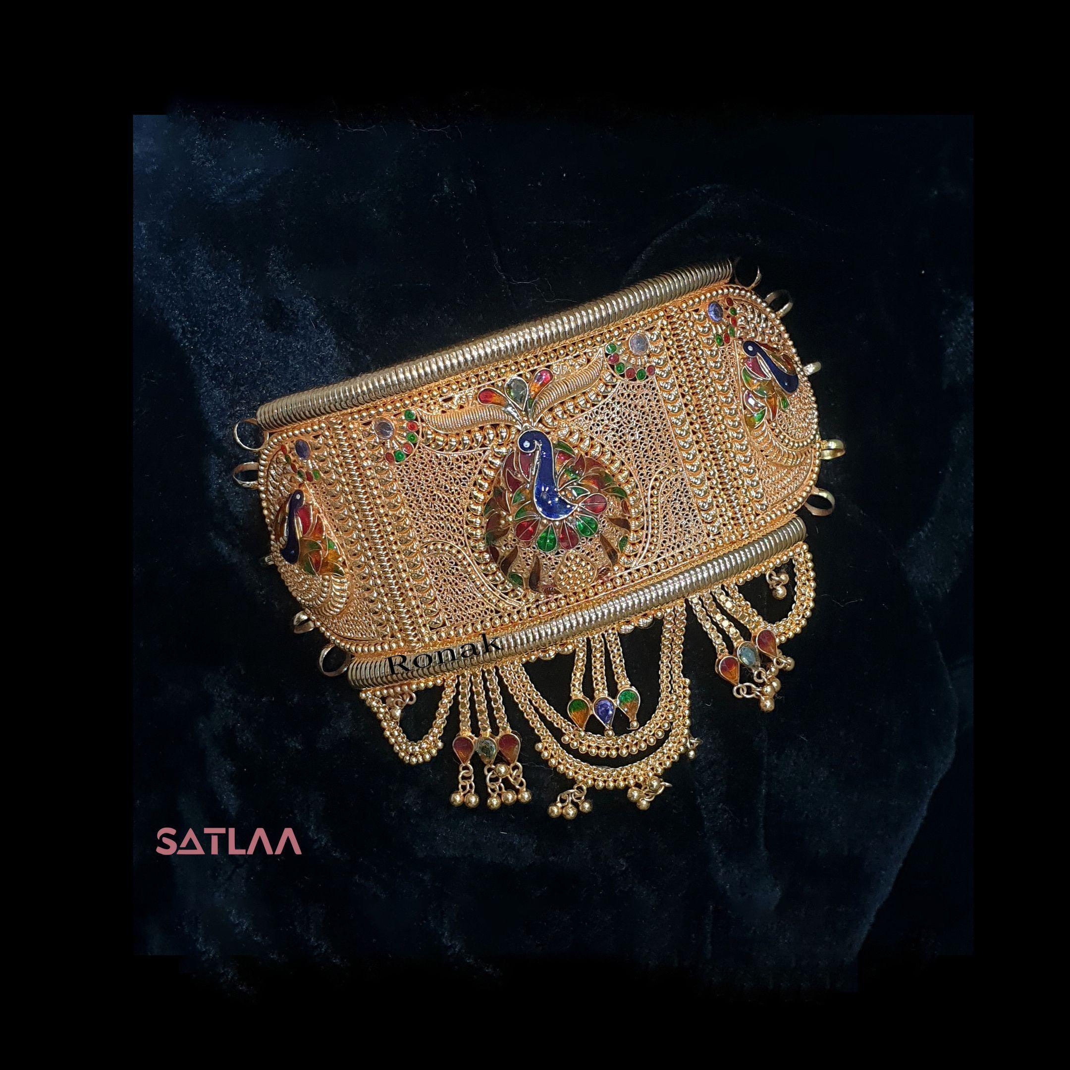 New and Latest Design of Satlaa Desi Indian Rajasthani Gold Baajubandh 