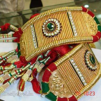 New and Latest Design of Rajasthani Desi gold hath-baajubandh 