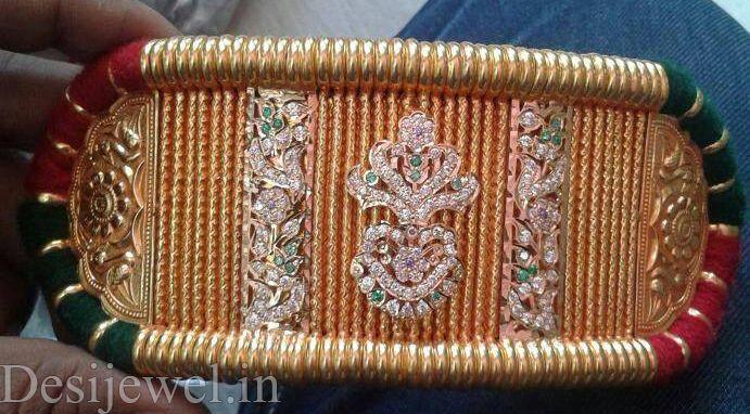 New and Latest Design of Rajasthani Desi gold hath-baajubandh 