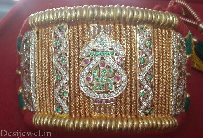New and Latest Design of Rajasthani Desi gold hath-baajubandh 