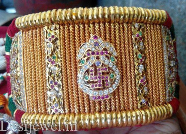 New and Latest Design of Rajasthani Desi gold hath-baajubandh 