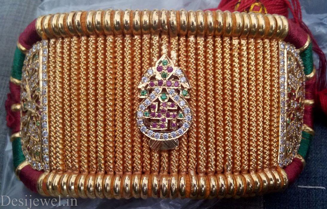 New and Latest Design of Rajasthani Desi gold hath-baajubandh 