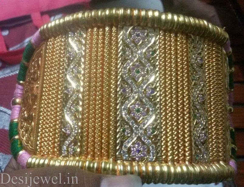 New and Latest Design of Rajasthani Desi gold hath-baajubandh 