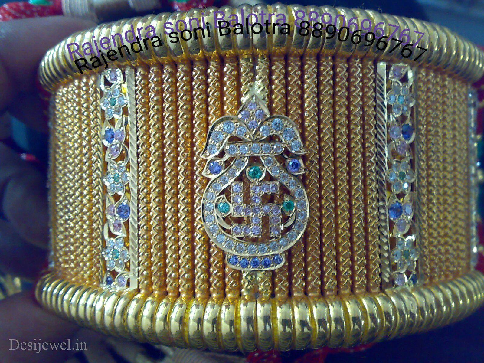 New and Latest Design of Rajasthani Desi gold hath-baajubandh 