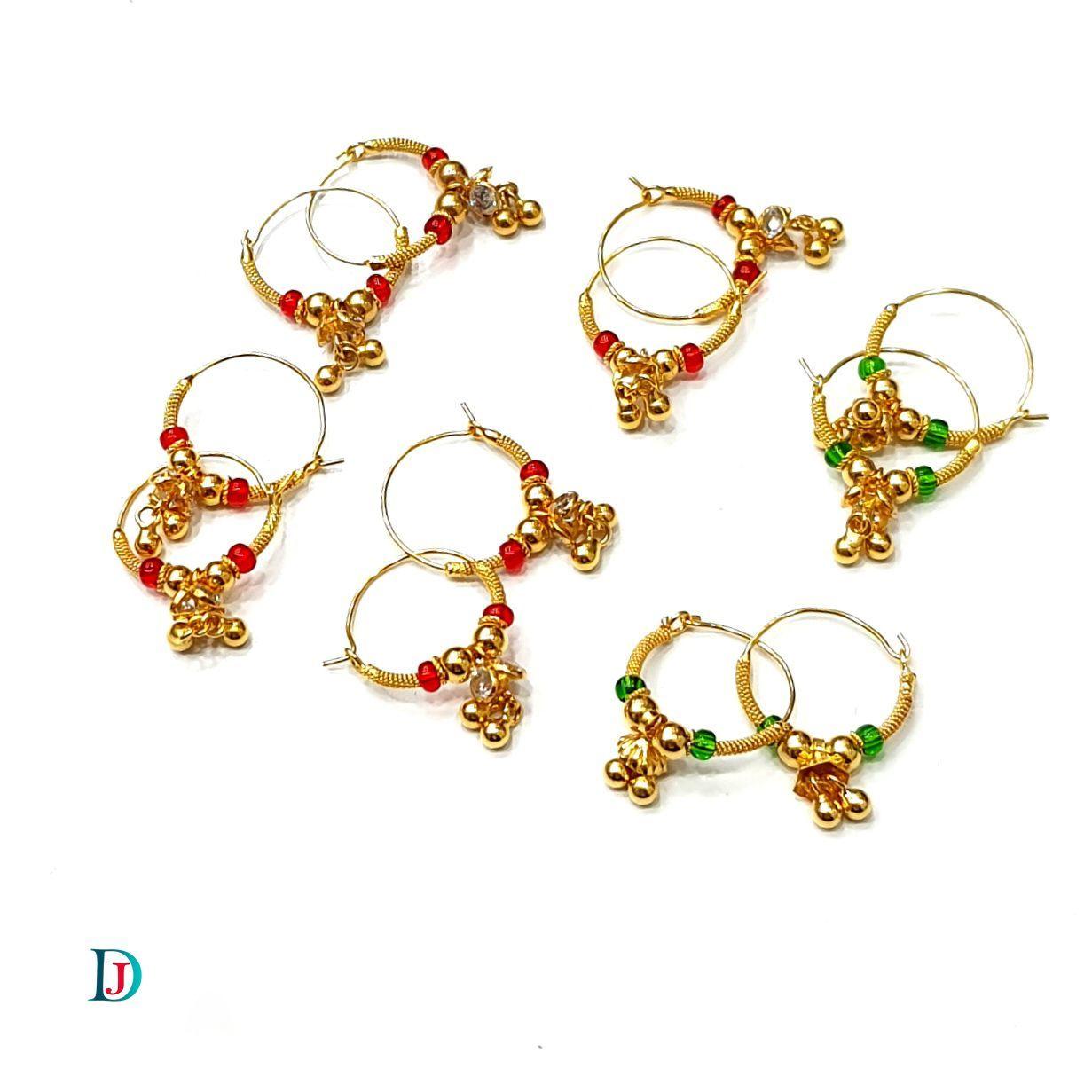 New and Latest Design of Desi Indian Rajasthani Gold Baali/Earrings 