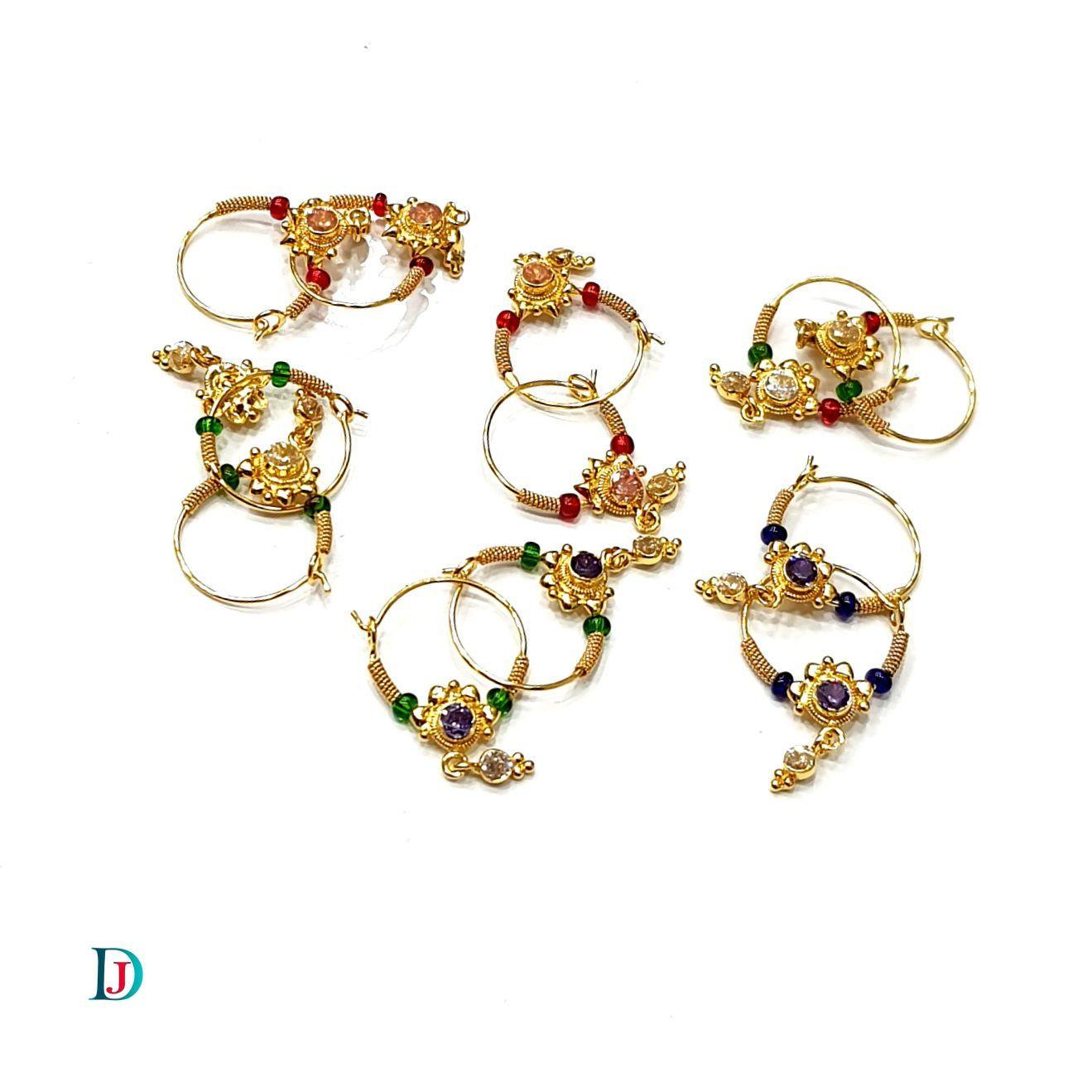 New and Latest Design of Desi Indian Rajasthani Gold Baali/Earrings 