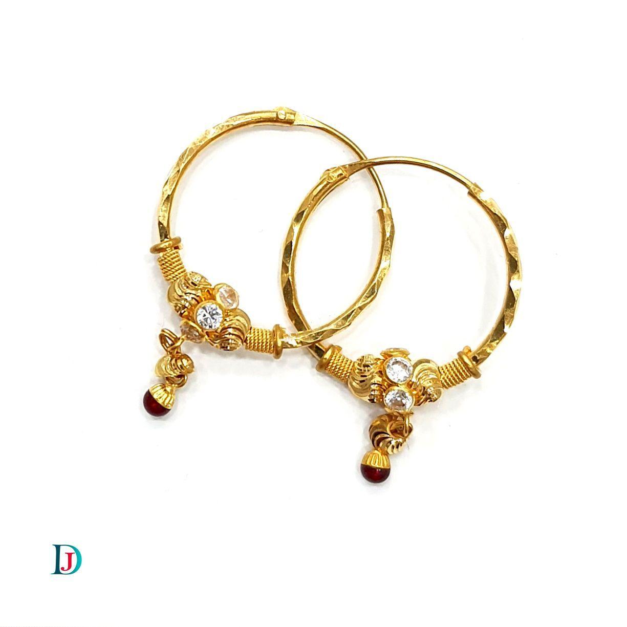New and Latest Design of Desi Indian Rajasthani Gold Baali/Earrings 