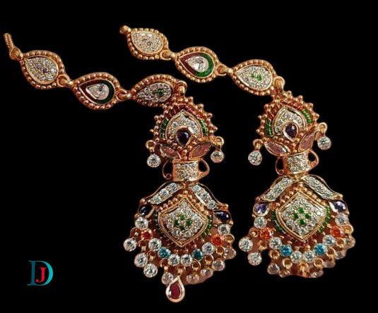 New and Latest Design of Desi Indian Rajasthani Gold Earring 