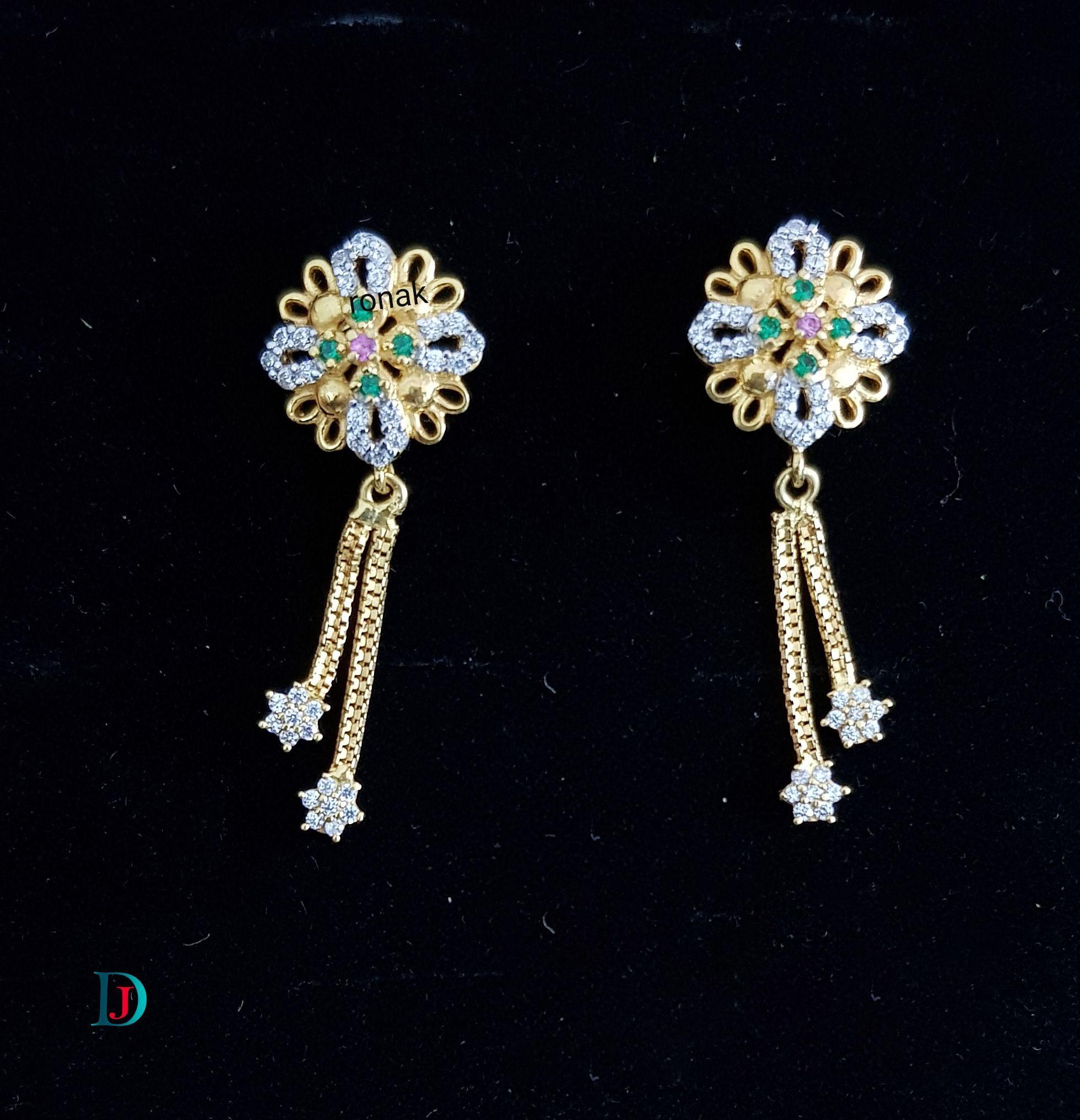 New and Latest Design of Desi Indian Rajasthani Gold Earring 
