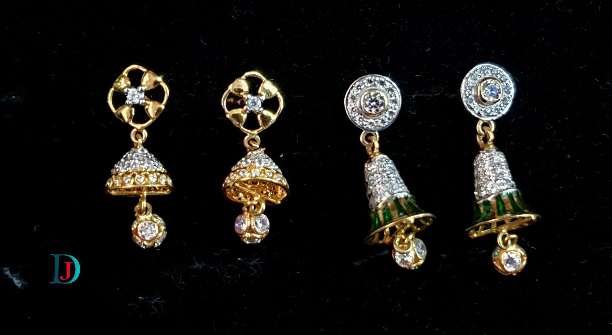 New and Latest Design of Desi Indian Rajasthani Gold Earring 