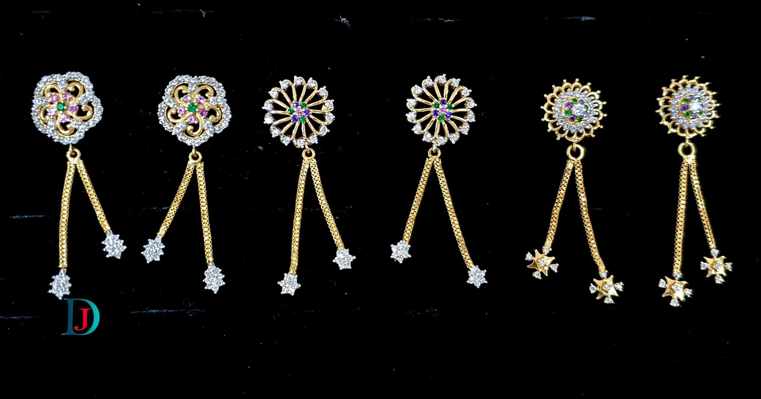 New and Latest Design of Desi Indian Rajasthani Gold Earring 