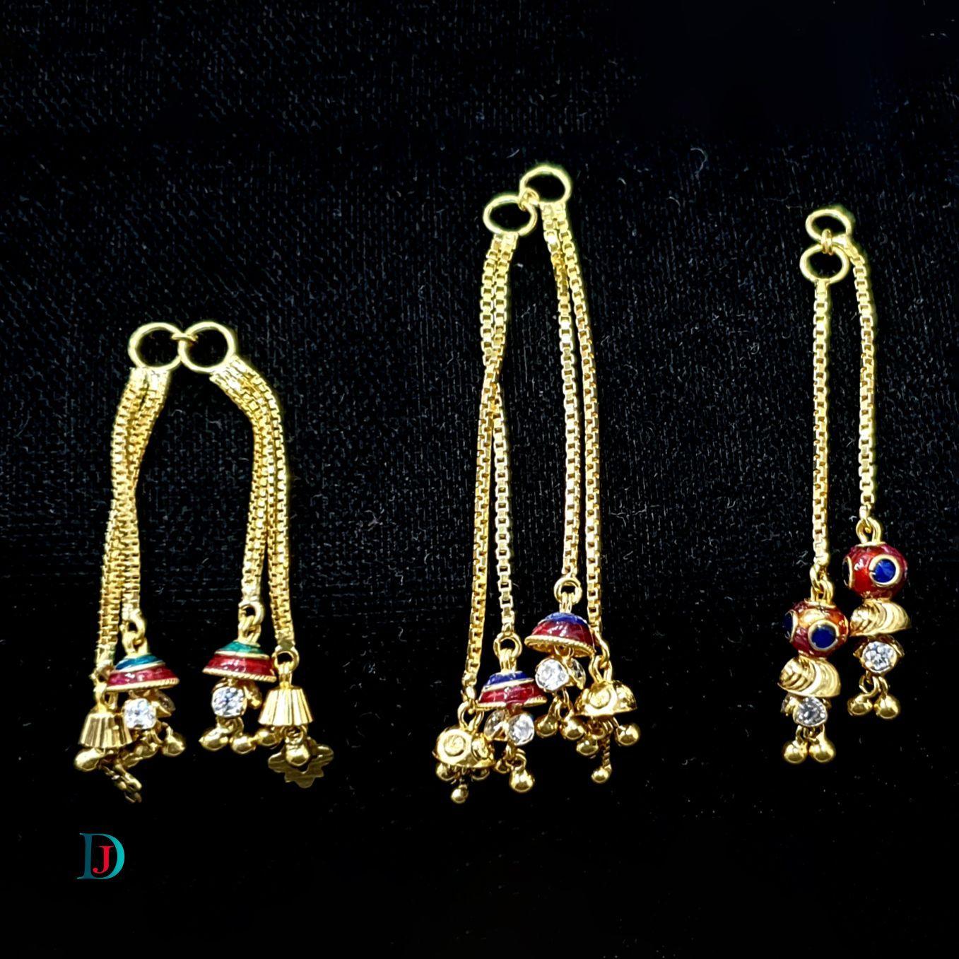 New and Latest Design of Desi Indian Rajasthani Gold Earring 