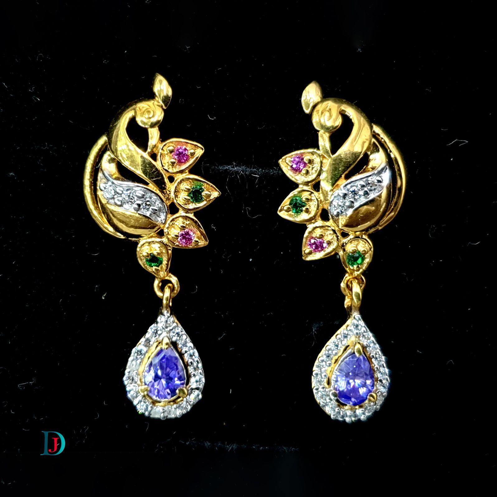 New and Latest Design of Desi Indian Rajasthani Gold Earring 
