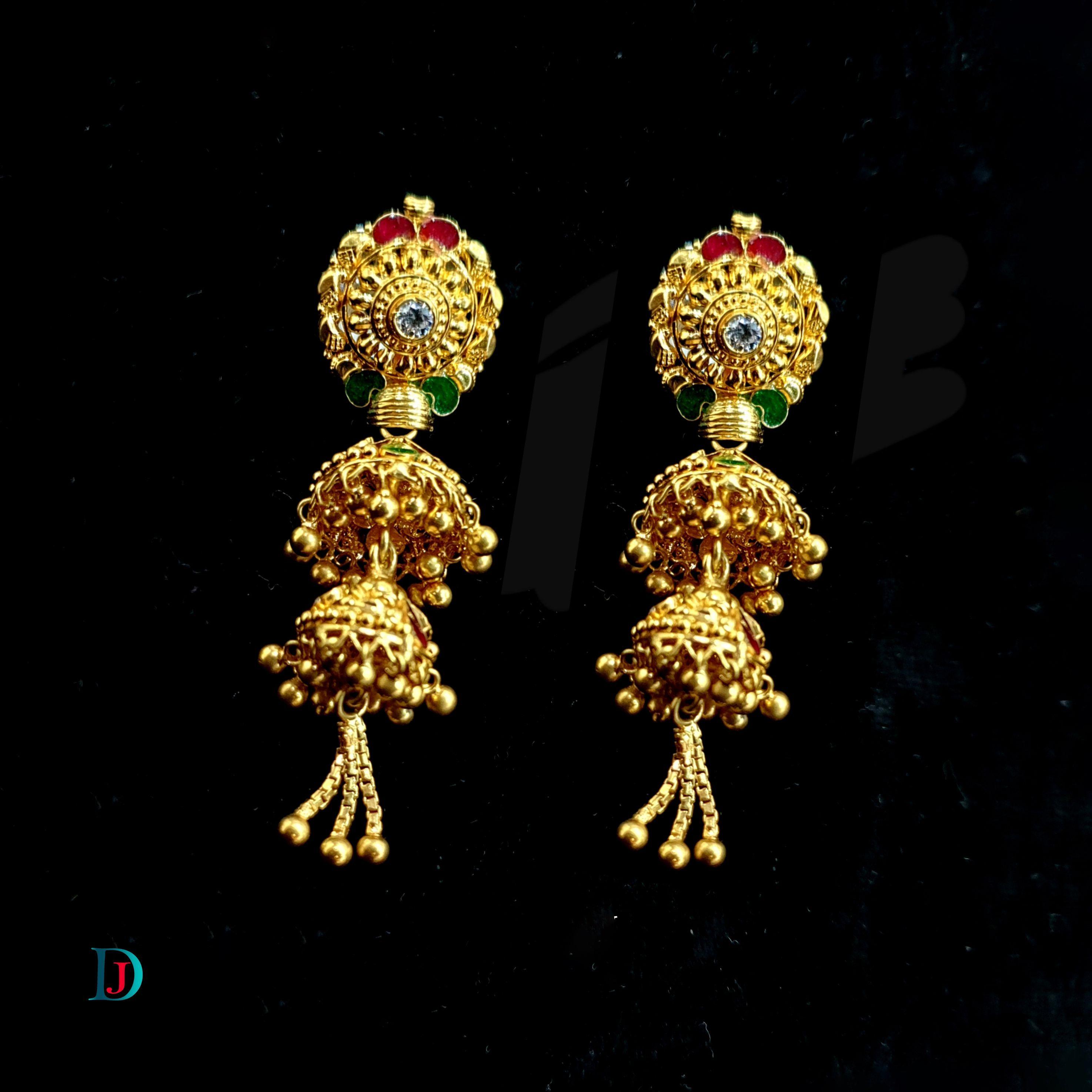 New and Latest Design of Desi Indian Rajasthani Gold Earring 