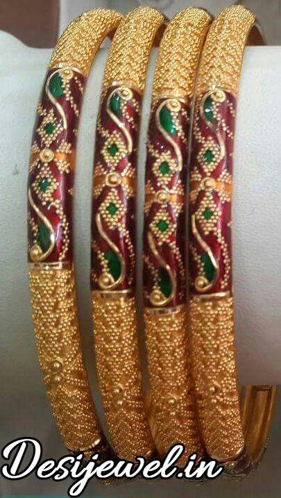 New and Latest Design of Rajasthani desi fancy gold Bangles 