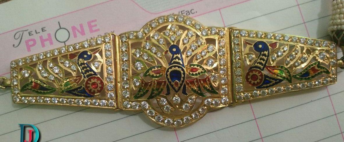 New and Latest Design of Rajasthani Desi gold Bhujbandh 