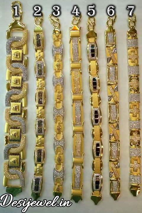 New and Latest Design of Rajasthani desi gold hand gents bracelet 