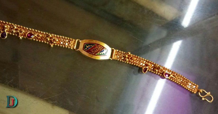New and Latest Design of Rajasthani desi gold hand gents bracelet 