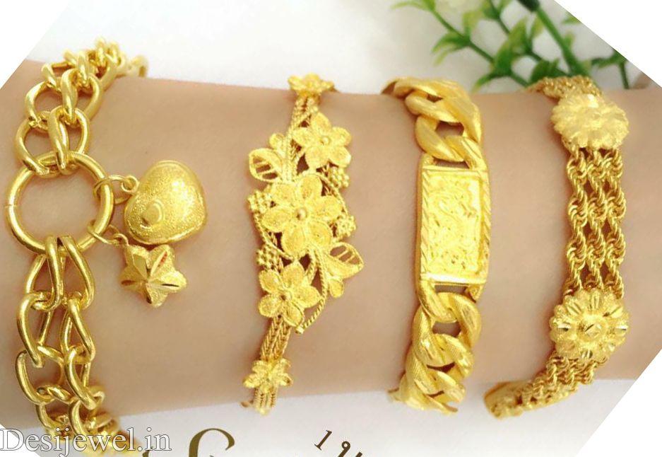 New and Latest Design of Rajasthani desi gold hand gents bracelet 