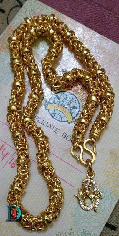 New and Latest Design of Rajasthani desi gold gala-chain 