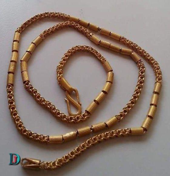 New and Latest Design of Rajasthani desi gold gala-chain 