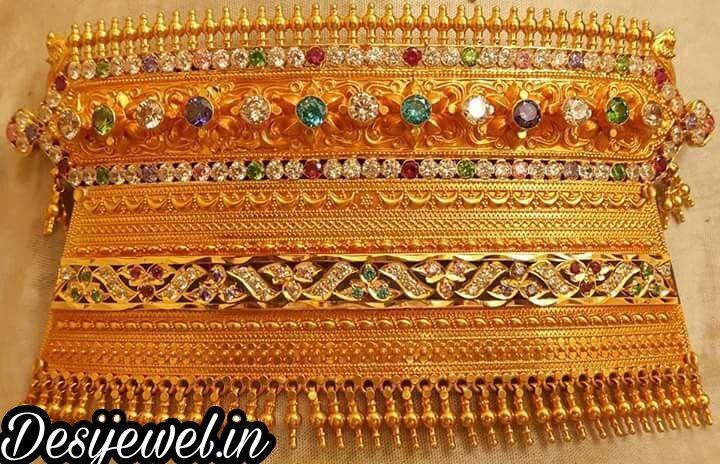 New and Latest Design of Rajasthani desi gold rajputi aad  with weight 60 gm