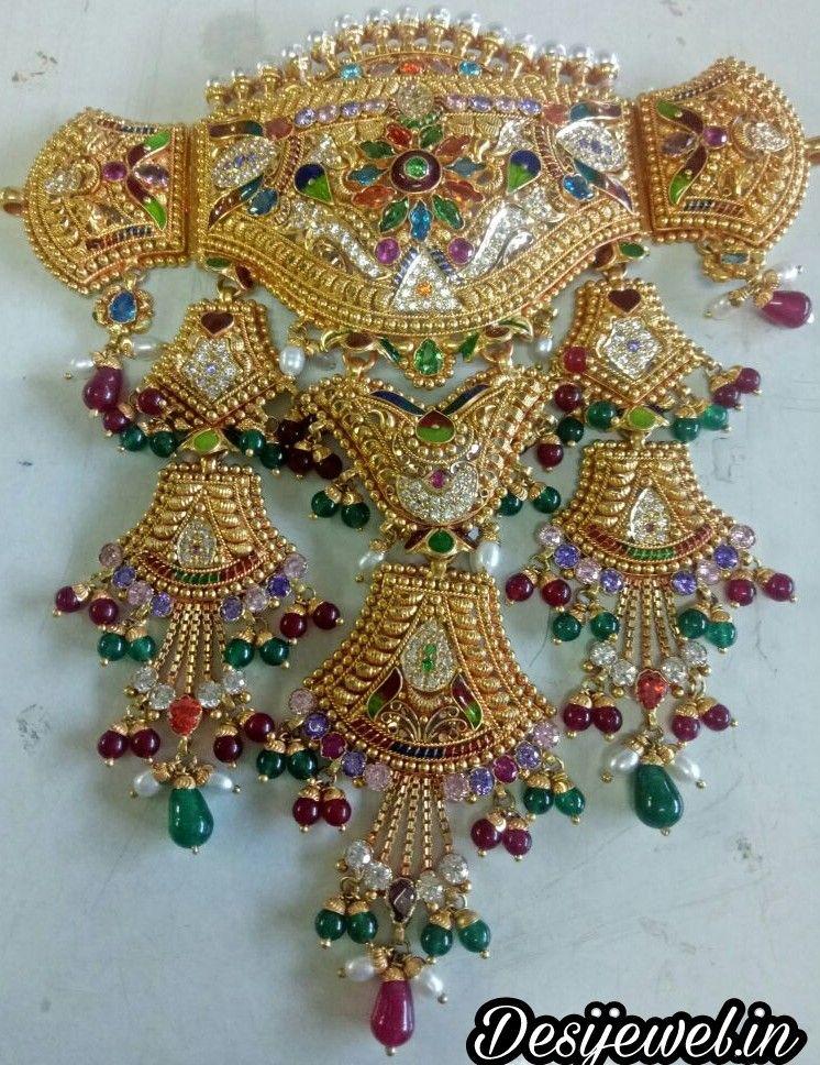 New and Latest Design of Rajasthani Desi gold Gala-Aad 