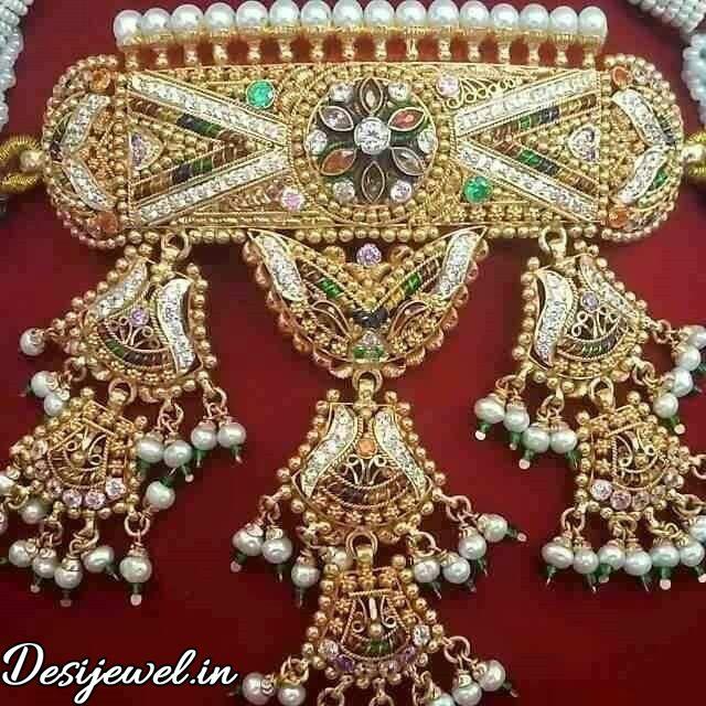 New and Latest Design of Rajasthani Desi gold Gala-Aad 