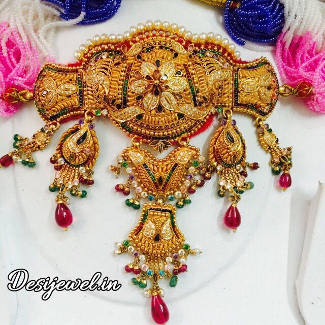 New and Latest Design of Rajasthani Desi gold Gala-Aad 