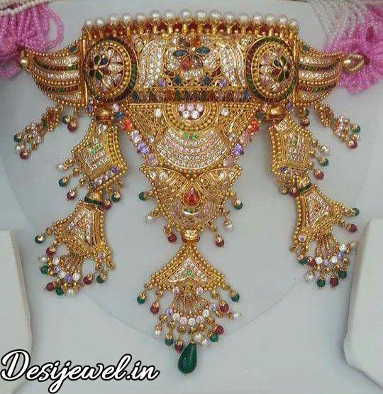 New and Latest Design of Rajasthani Desi gold Gala-Aad 