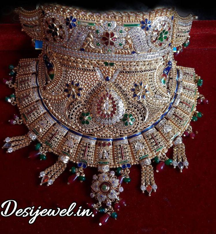 New and Latest Design of Rajasthani Desi gold Gala-Aad 
