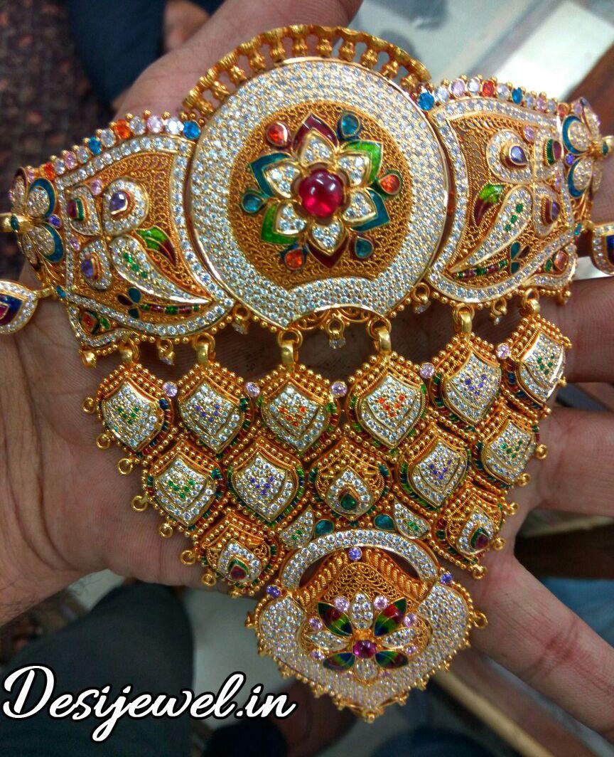 New and Latest Design of Rajasthani Desi gold Gala-Aad 