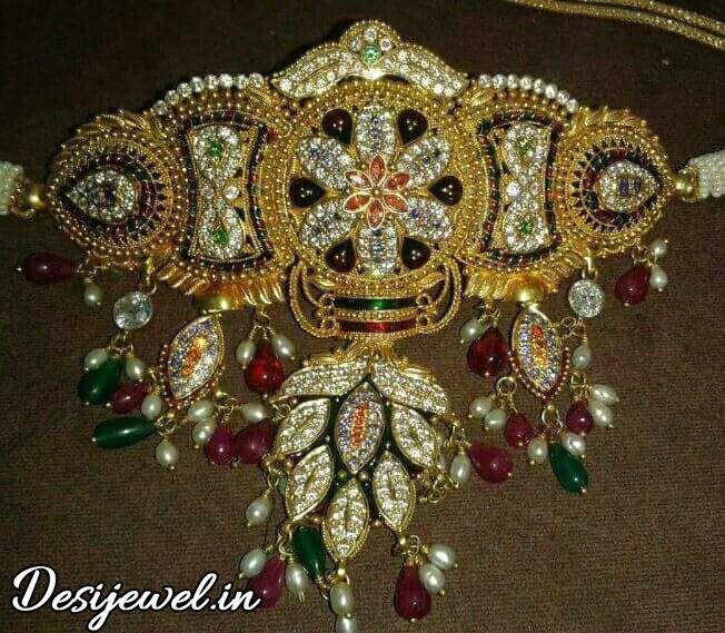 New and Latest Design of Rajasthani Desi gold Gala-Aad 