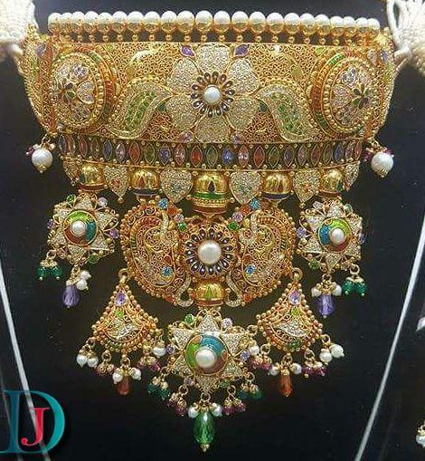 New and Latest Design of Rajasthani Desi gold Gala-Aad 