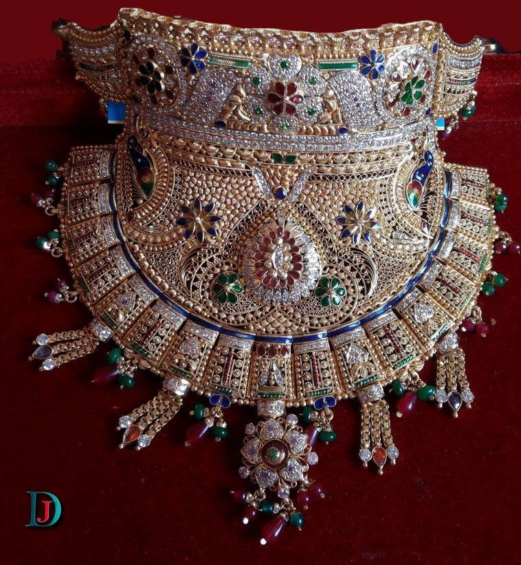 New and Latest Design of Rajasthani Desi gold Gala-Aad 