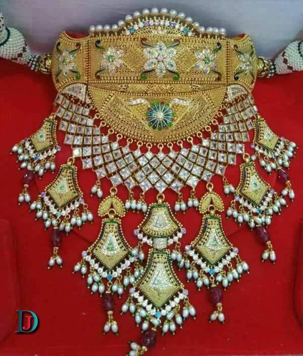 New and Latest Design of Rajasthani Desi gold Gala-Aad 