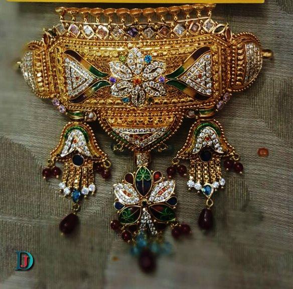 New and Latest Design of Rajasthani Desi gold Gala-Aad 
