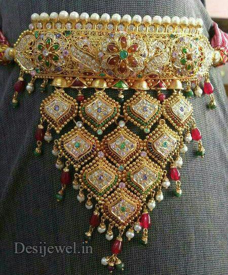 New and Latest Design of Rajasthani Desi gold Gala-Aad 