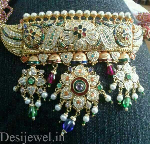 न्यू एंड लेटेस्ट डिजाईन राजस्थानी देसी गोल्ड गले की आड़ 