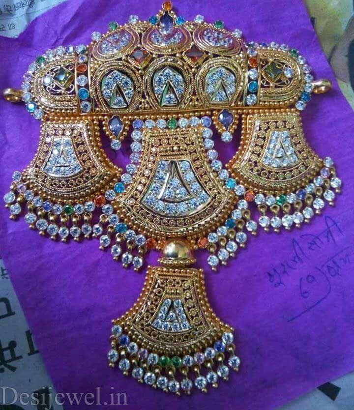 New and Latest Design of Rajasthani Desi gold Gala-Aad 