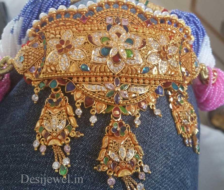 New and Latest Design of Rajasthani Desi gold Gala-Aad 