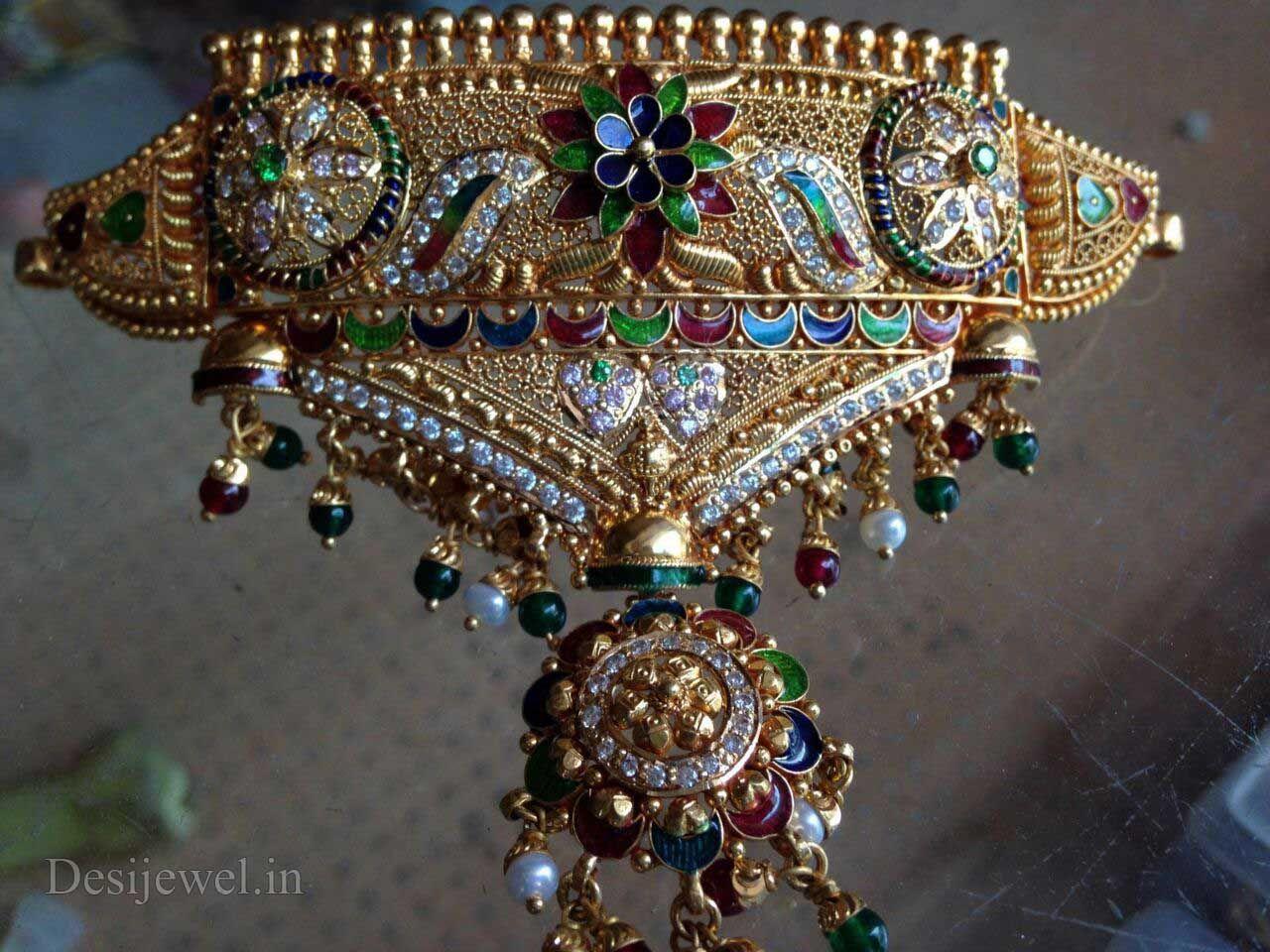 New and Latest Design of Rajasthani Desi gold Gala-Aad 