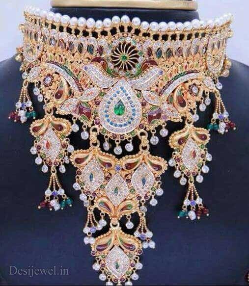 New and Latest Design of Rajasthani Desi gold Gala-Aad 