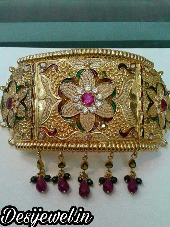 New and Latest Design of Rajasthani fancy gold hath-baajubandh 