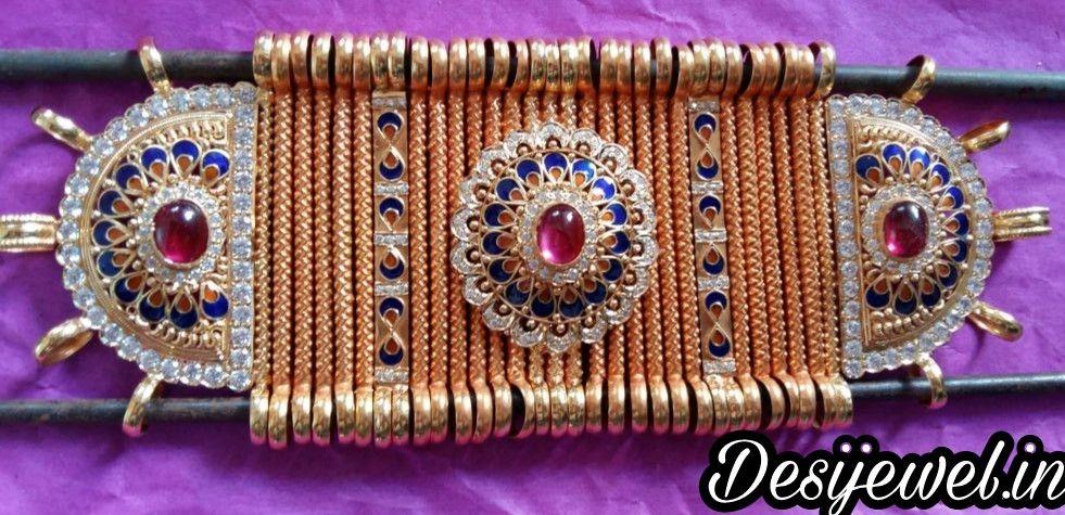 New and Latest Design of Rajasthani fancy gold hath-baajubandh 