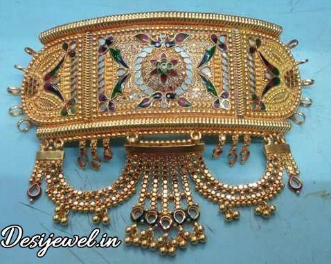 New and Latest Design of Rajasthani fancy gold hath-baajubandh 