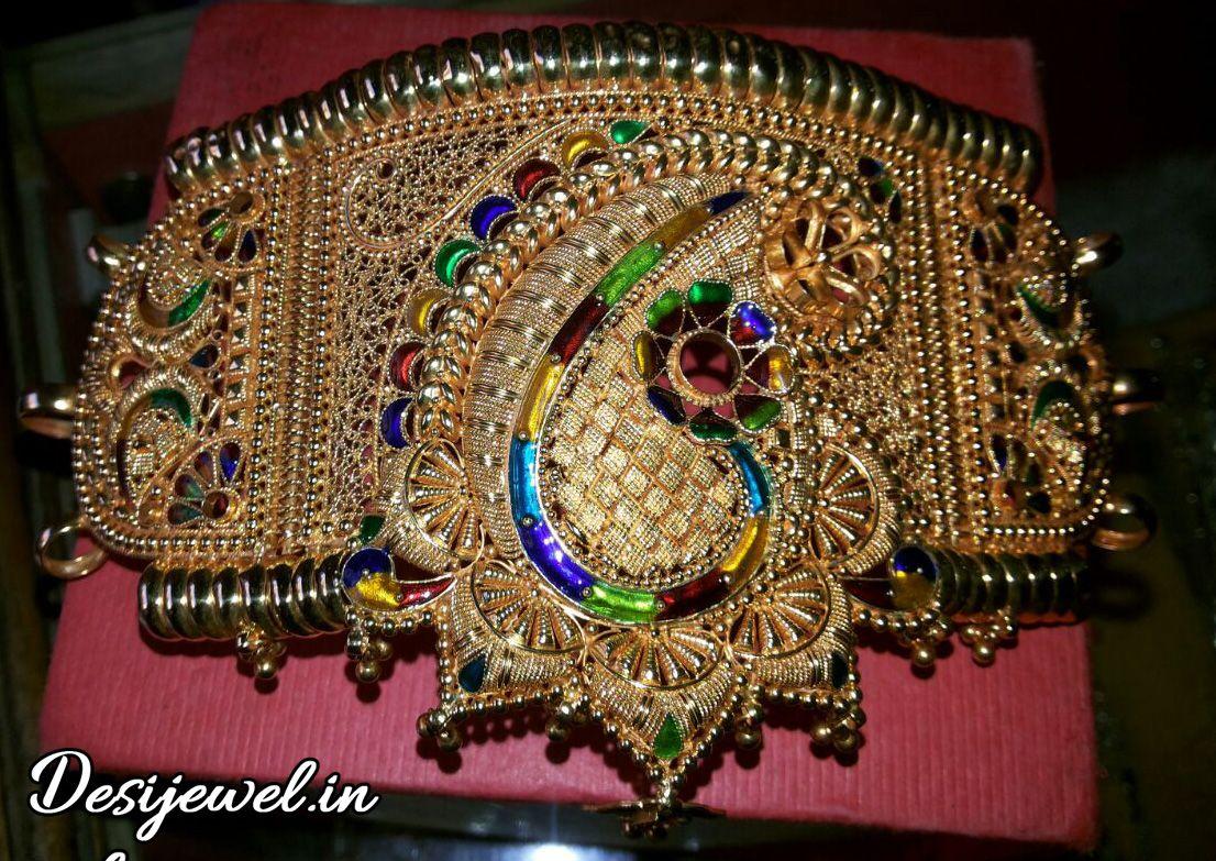 New and Latest Design of Rajasthani fancy gold hath-baajubandh 