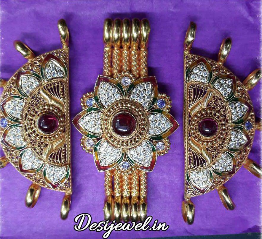 New and Latest Design of Rajasthani fancy gold hath-baajubandh 