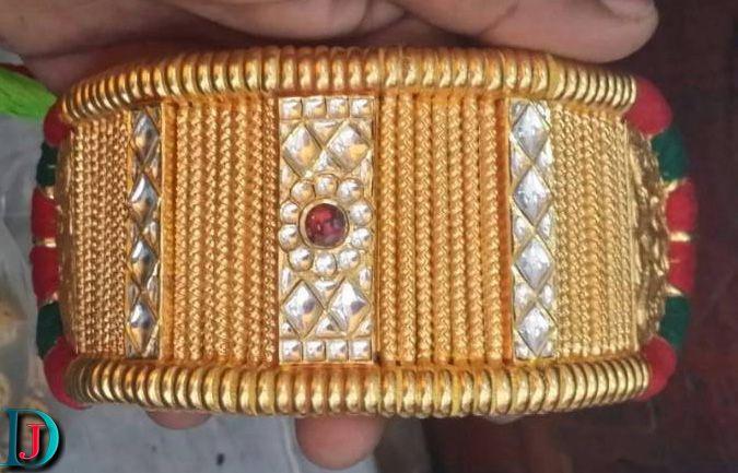 New and Latest Design of Rajasthani fancy gold hath-baajubandh 
